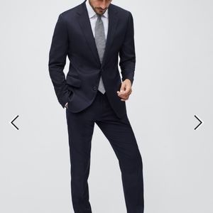 Bonobos Wool Navy Jetsetter Slim Fit Wool Suit 44R